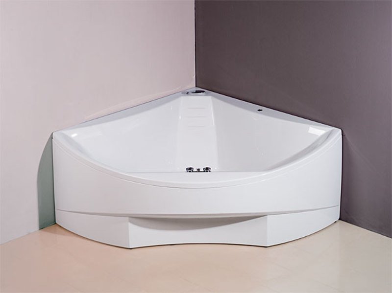 BERMUDA rohová vana s konstrukcí 165x165x49cm, bílá